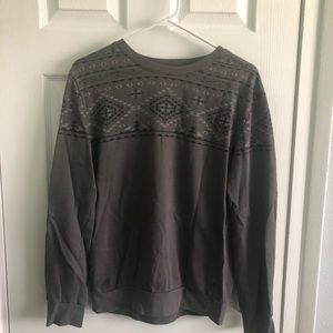 Grey southwestern design sweater